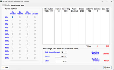 HHD calculator screen shot